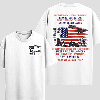 Alternative view of America Freedom Flag Shirt – Patriotic 4th of July Tee