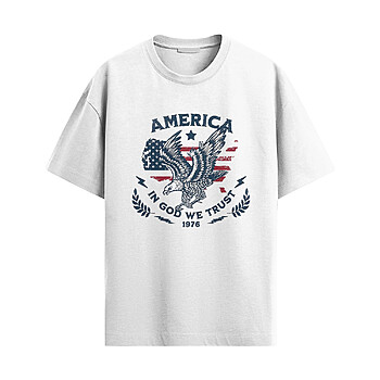 Alternative view of America Eagle Shirt – In God We Trust 1976 Tee