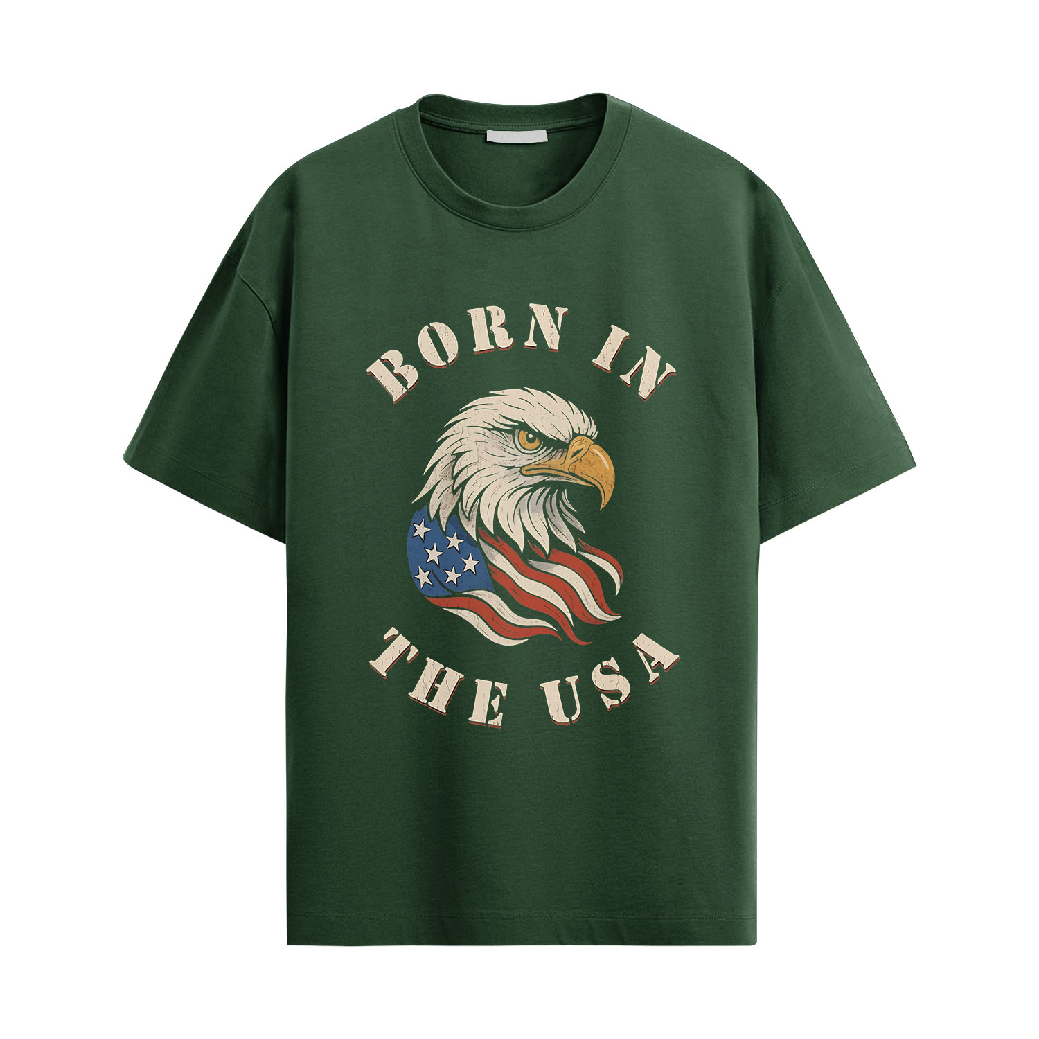 Born In The USA Shirt – Patriotic Eagle 4th Tee - Image 2