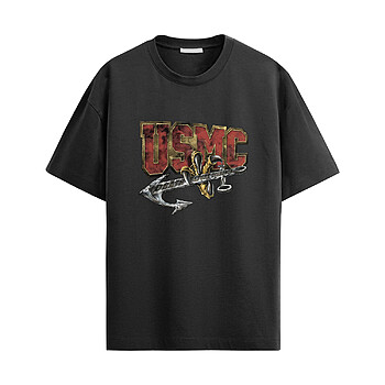 USMC Anchor Honor Shirt with Marine Corps anchor graphic and death before dishonor design