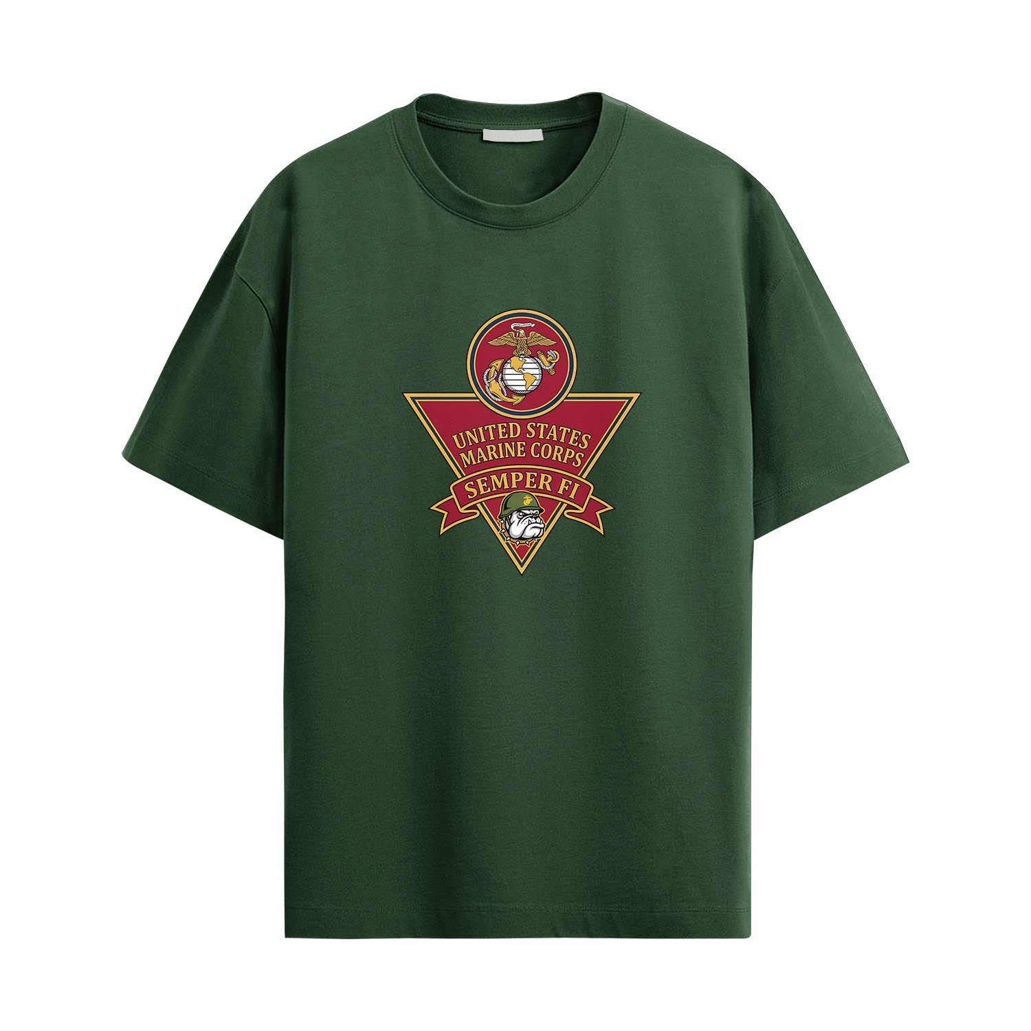 USMC Bulldog Emblem Shirt – Semper Fi Marine Corps Tee - Image 2
