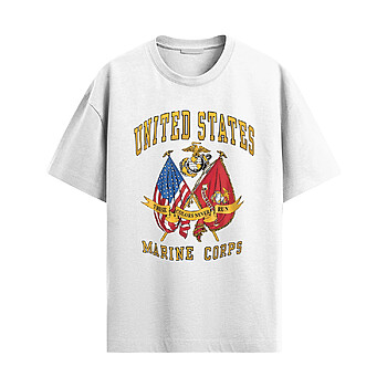 Alternative view of USMC Flag Pride Shirt – Patriotic Marine Corps Tee