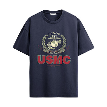 Alternative view of USMC Pride Honor Shirt – Patriotic Marine Corps Tee