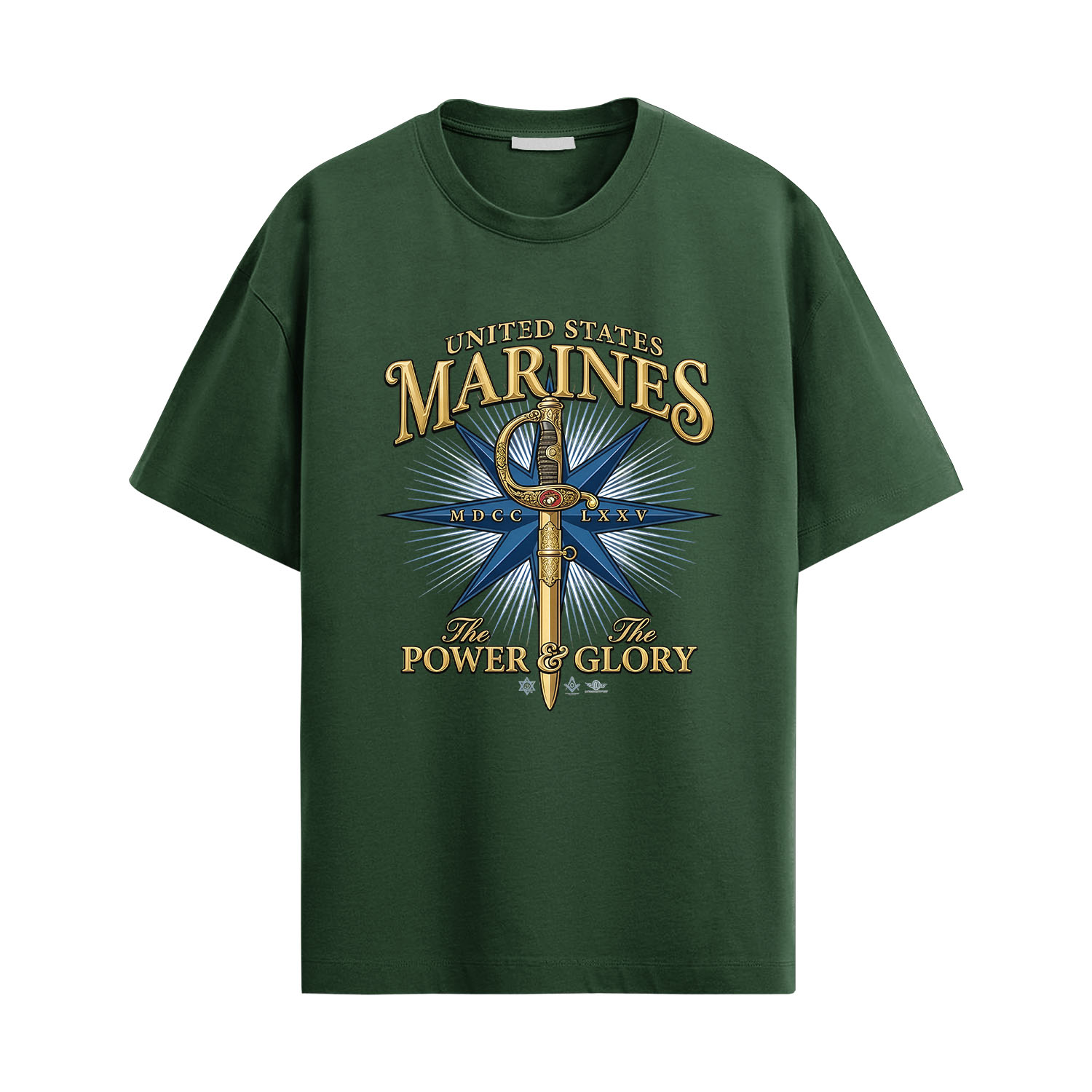 USMC Warrior Sword Shirt – Power and Glory Marine Tee - Image 2