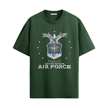 Alternative view of US Air Force Crest Shirt – Eagle Emblem Graphic Tee