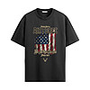 US Air Force Pride Shirt with distressed American flag graphic, vintage United States Air Force lettering, and patriotic military style design