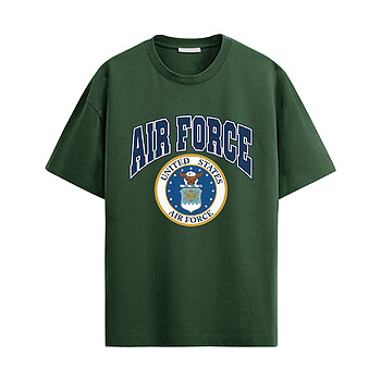 US Air Force Seal Shirt with classic United States Air Force seal emblem and bold Air Force lettering in military style