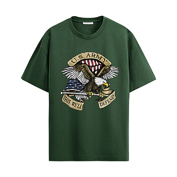 Alternative view of US Army Eagle Defend Shirt – Patriotic Military Eagle Tee