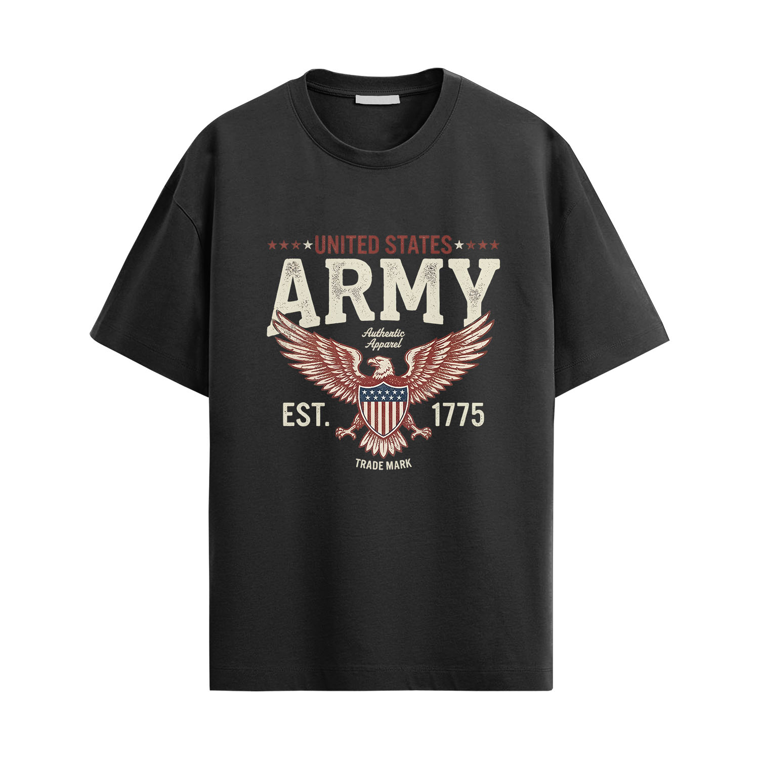 US Army Eagle Vintage Shirt with retro eagle graphic and United States Army est 1775 design