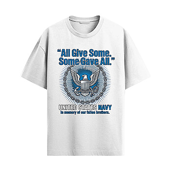 US Navy Fallen Heroes Tribute Shirt – Memorial Navy Tee