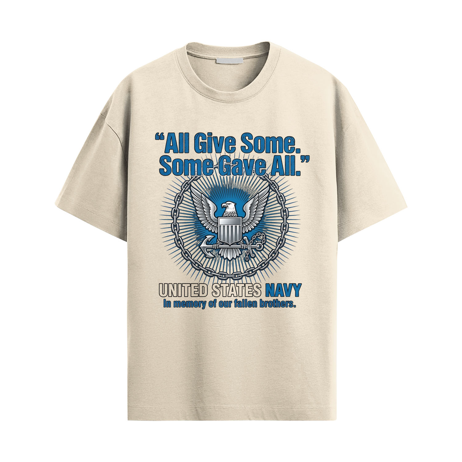 US Navy Fallen Heroes Tribute Shirt – Memorial Navy Tee - Image 2