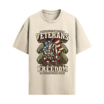 Alternative view of US Veterans Freedom Shirt – Military Tribute Tee