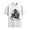 Veteran Soldier Shirt with armed soldier graphic, distressed American flag background, and bold veteran text in patriotic military style